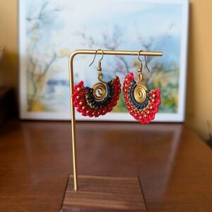 Island Craft Colorful Spiral Earrings